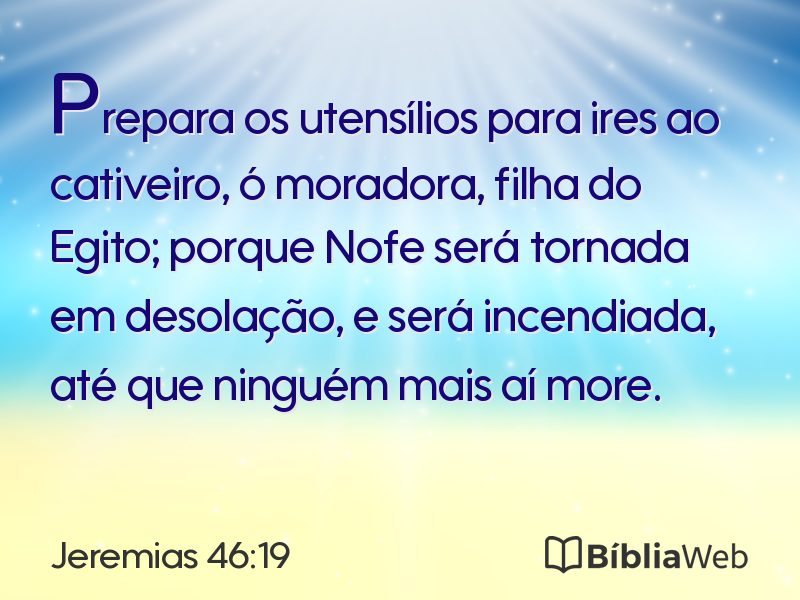 Jeremias 46:19 em imagem para compartilhar