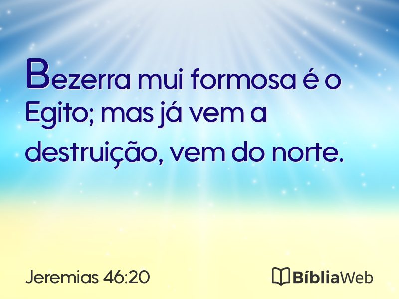 Jeremias 46:20 em imagem para compartilhar
