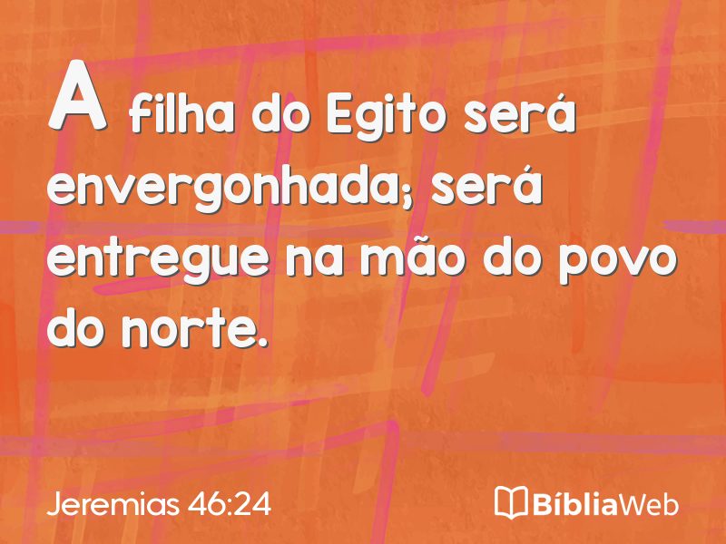 Jeremias 46:24 em imagem para compartilhar