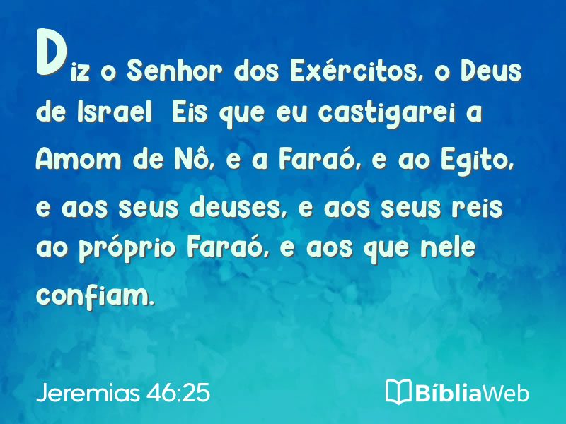 Jeremias 46:25 em imagem para compartilhar