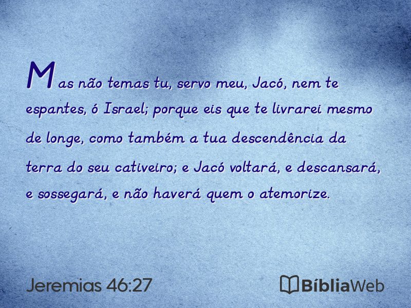 Jeremias 46:27 em imagem para compartilhar