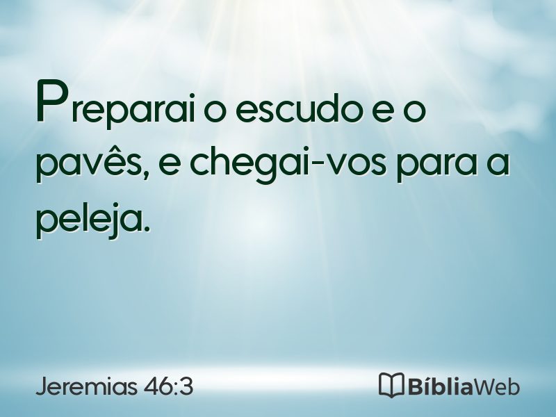 Jeremias 46:3 em imagem para compartilhar