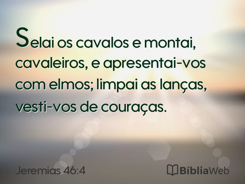Jeremias 46:4 em imagem para compartilhar