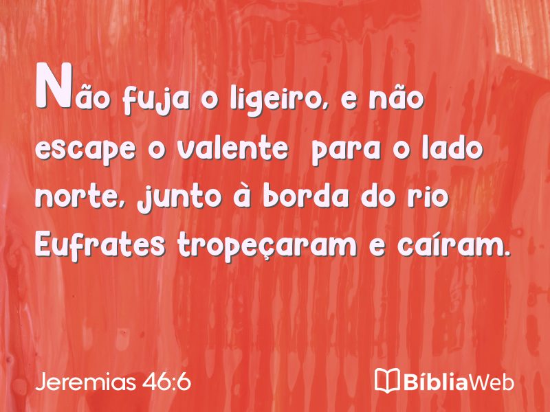 Jeremias 46:6 em imagem para compartilhar