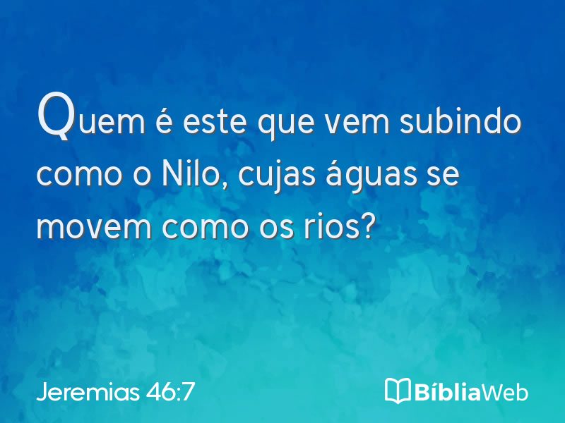 Jeremias 46:7 em imagem para compartilhar