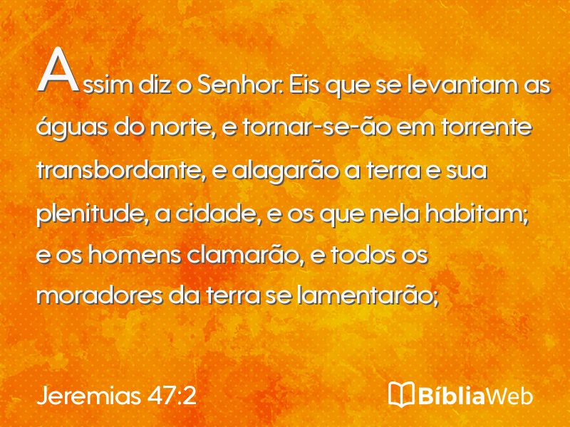 Jeremias 47:2 em imagem para compartilhar