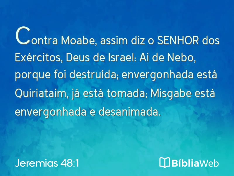 Jeremias 48:1 em imagem para compartilhar