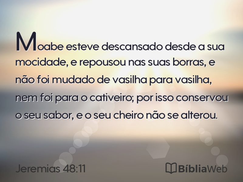 Jeremias 48:11 em imagem para compartilhar