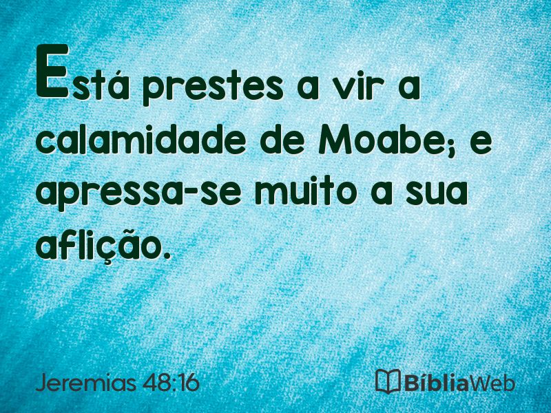 Jeremias 48:16 em imagem para compartilhar