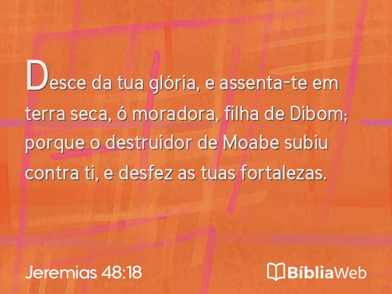 Jeremias 48:18 em imagem para compartilhar