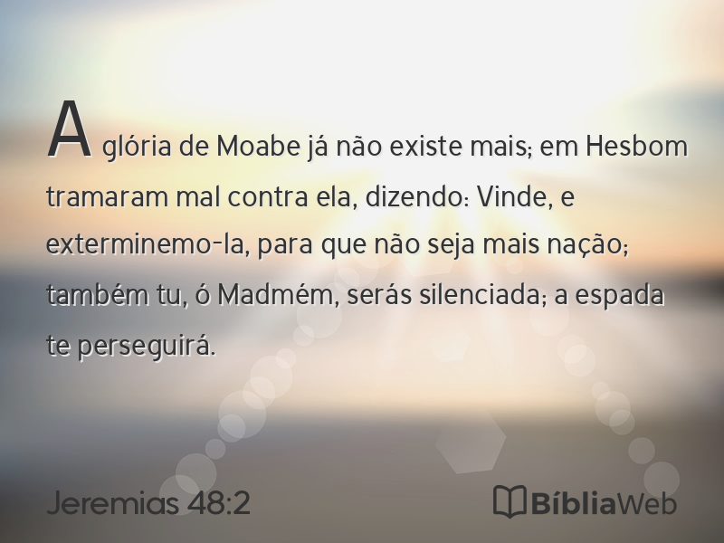 Jeremias 48:2 em imagem para compartilhar