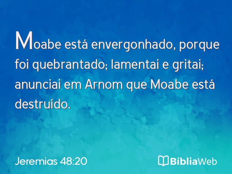 Jeremias 48:20 em imagem para compartilhar