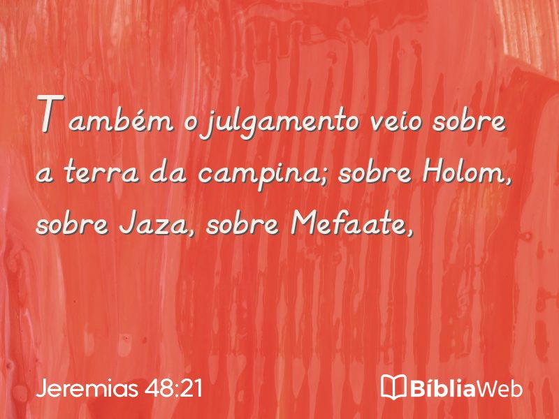 Jeremias 48:21 em imagem para compartilhar
