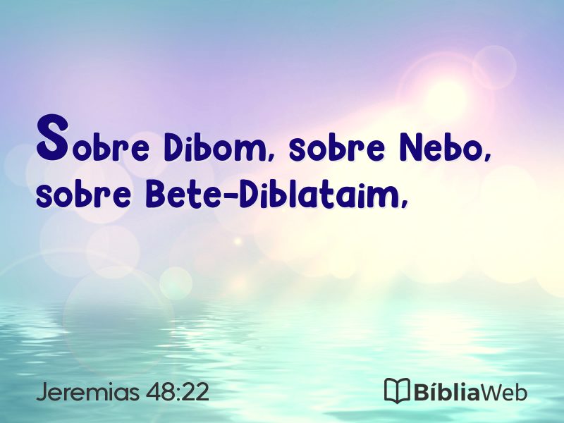 Jeremias 48:22 em imagem para compartilhar