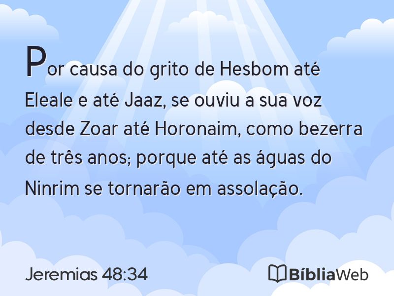 Jeremias 48:34 em imagem para compartilhar