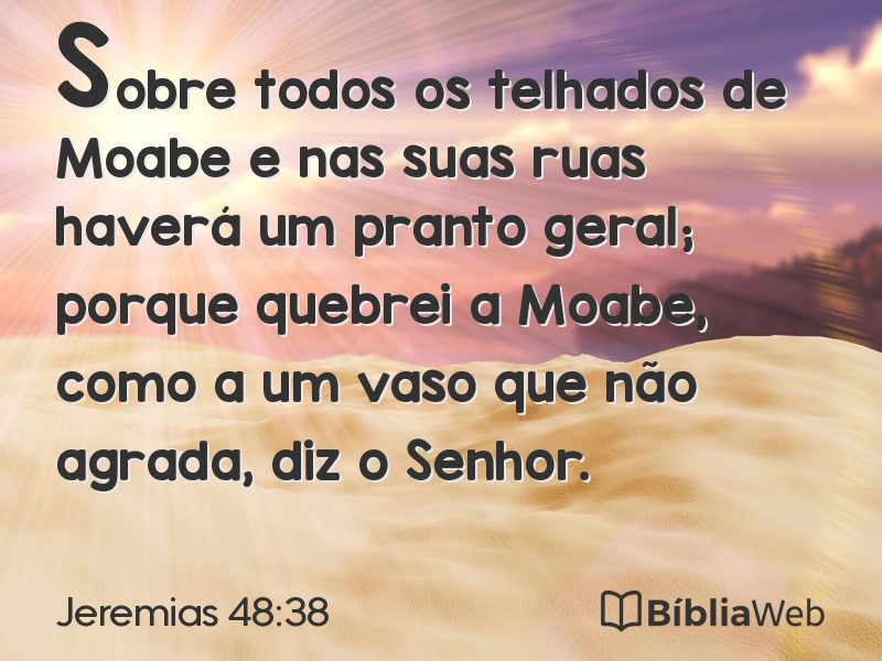 Jeremias 48:38 em imagem para compartilhar