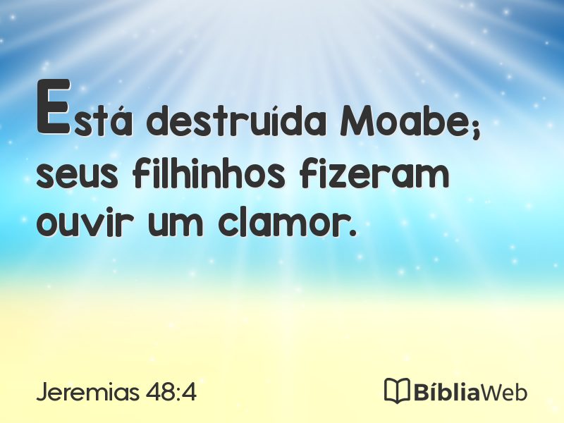 Jeremias 48:4 em imagem para compartilhar