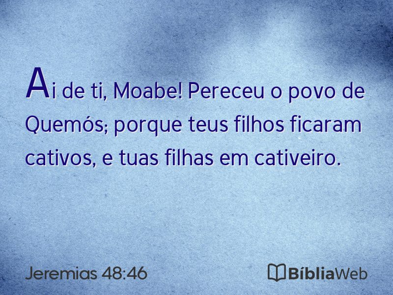 Jeremias 48:46 em imagem para compartilhar
