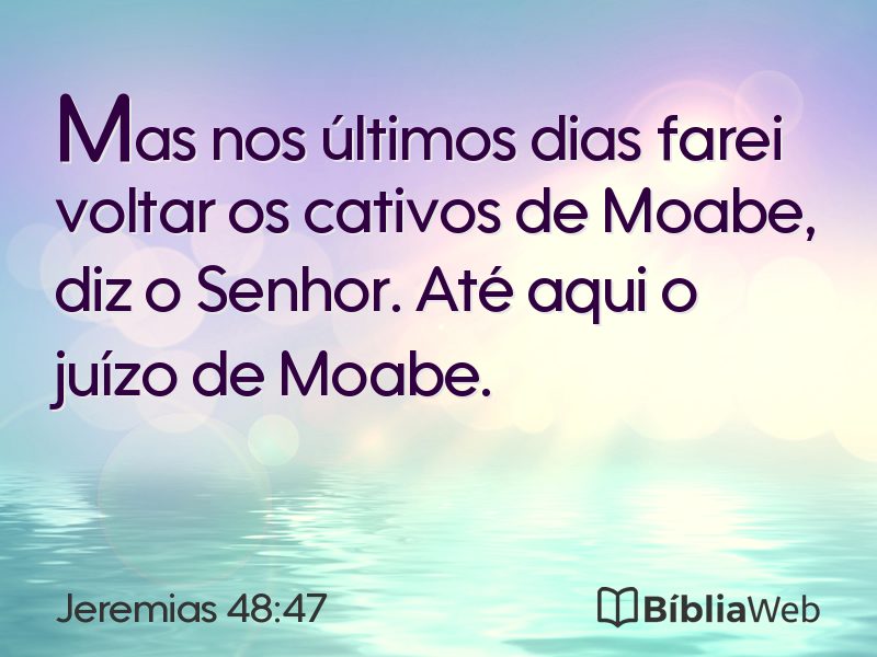 Jeremias 48:47 em imagem para compartilhar