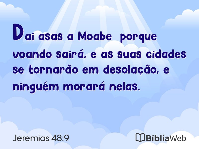 Jeremias 48:9 em imagem para compartilhar
