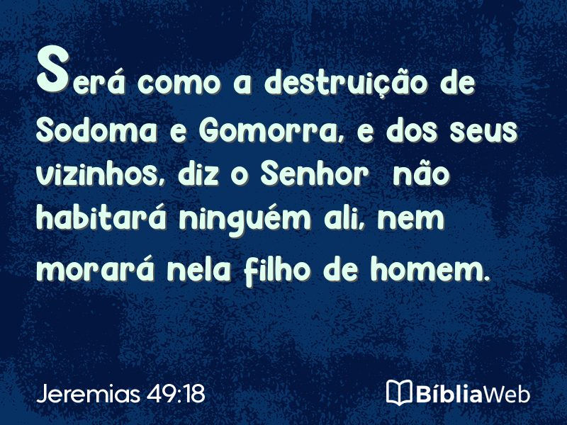 Jeremias 49:18 em imagem para compartilhar