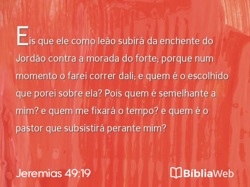 Jeremias 49:19 em imagem para compartilhar