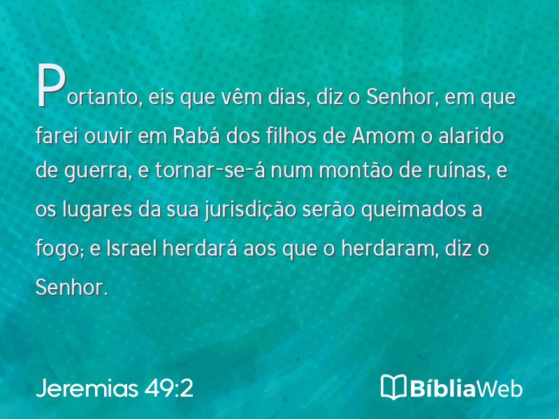 Jeremias 49:2 em imagem para compartilhar
