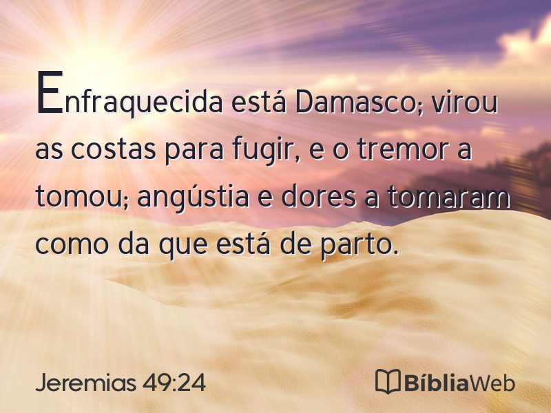 Jeremias 49:24 em imagem para compartilhar