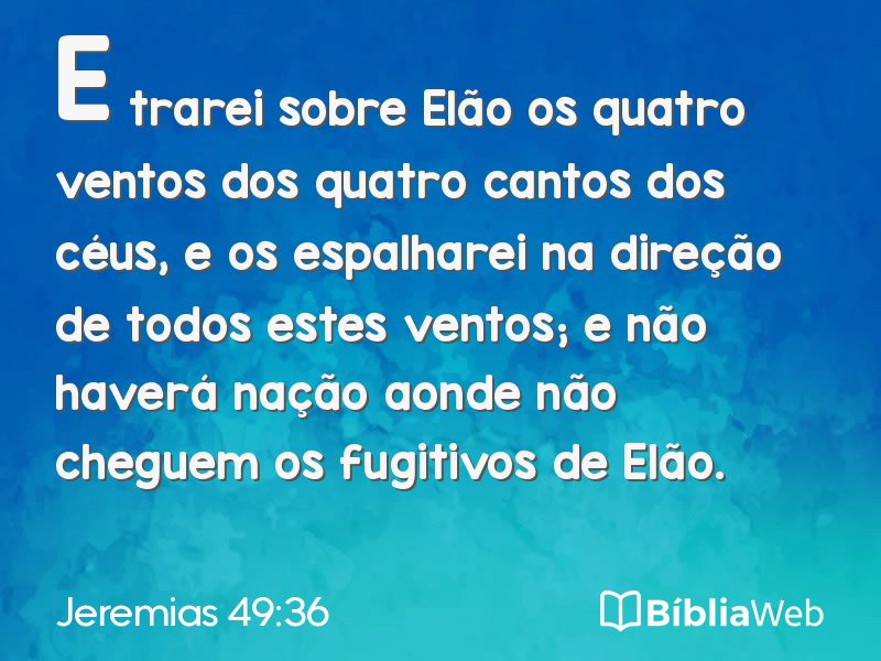 Jeremias 49:36 em imagem para compartilhar