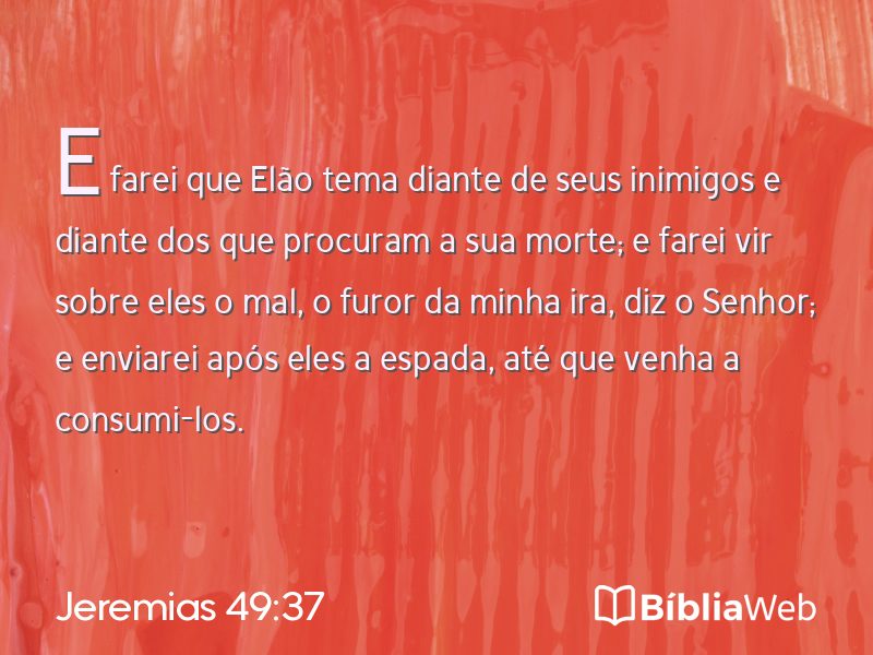 Jeremias 49:37 em imagem para compartilhar