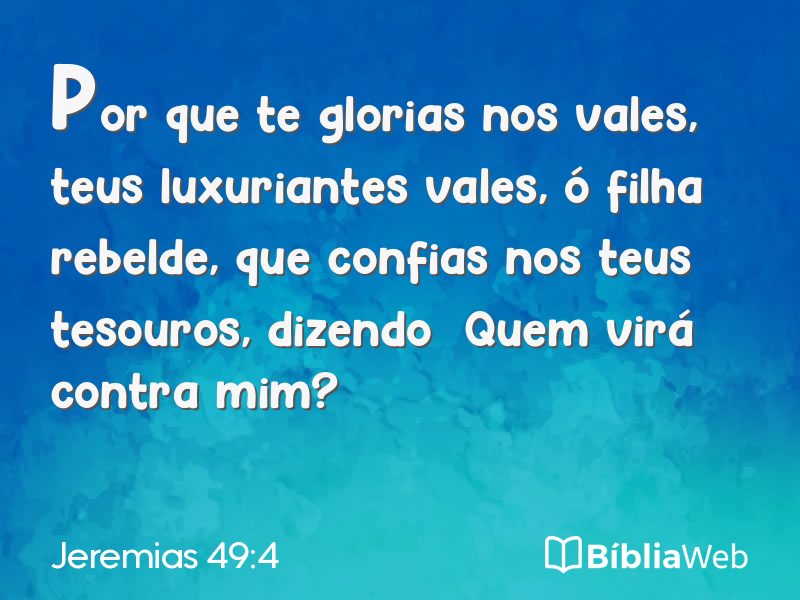 Jeremias 49:4 em imagem para compartilhar