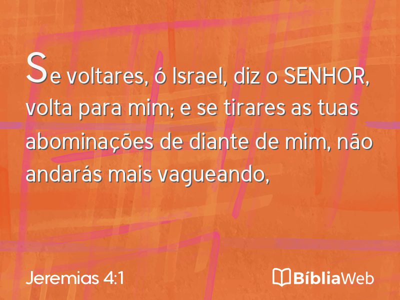 Jeremias 4:1 em imagem para compartilhar