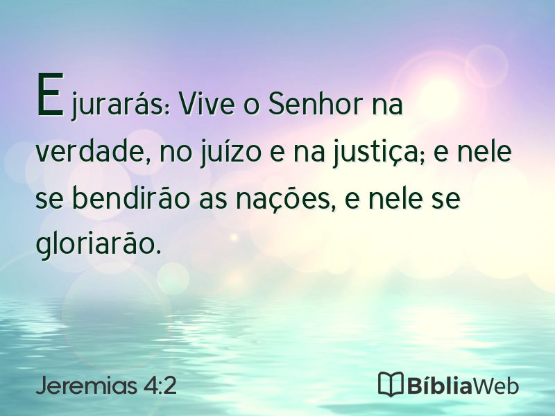 Jeremias 4:2 em imagem para compartilhar