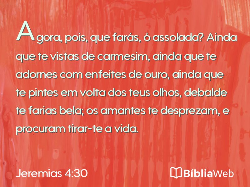 Jeremias 4:30 em imagem para compartilhar