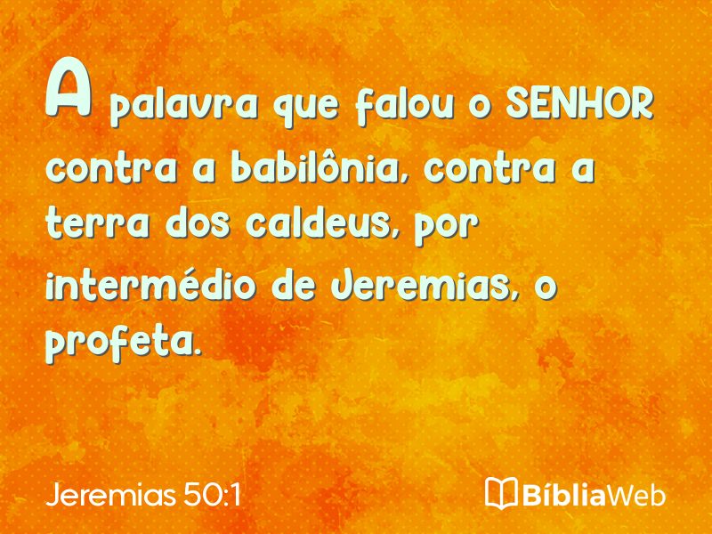 Jeremias 50:1 em imagem para compartilhar