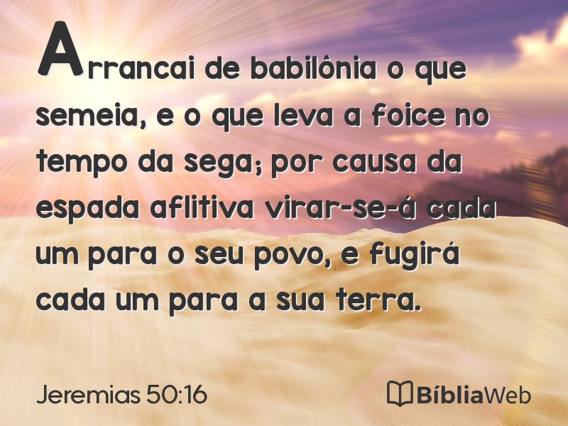 Jeremias 50:16 em imagem para compartilhar