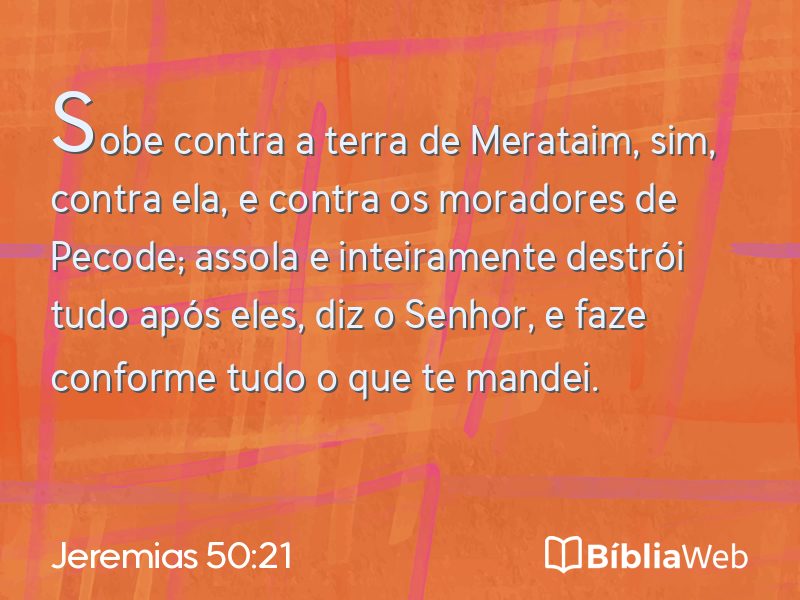 Jeremias 50:21 em imagem para compartilhar