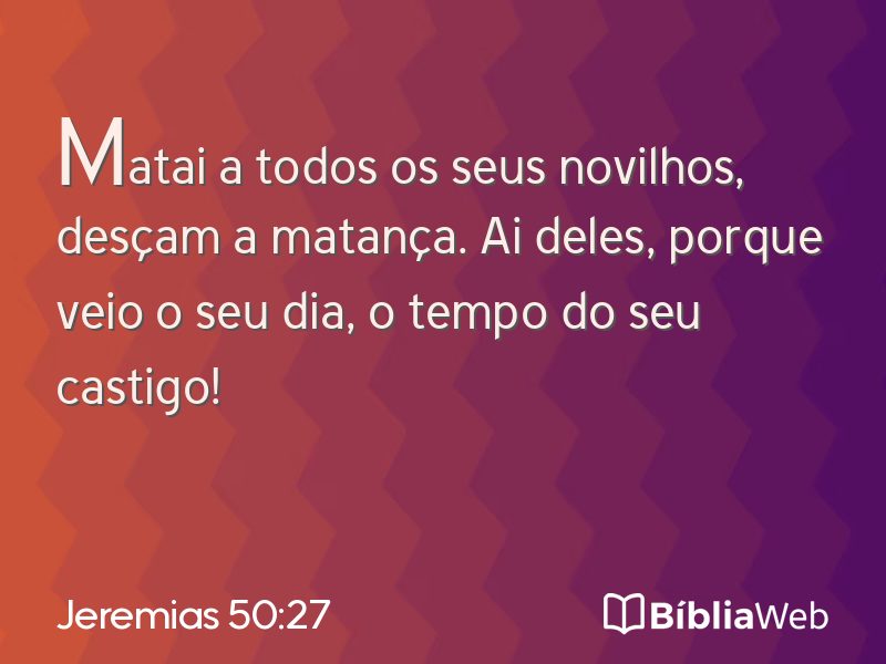 Jeremias 50:27 em imagem para compartilhar