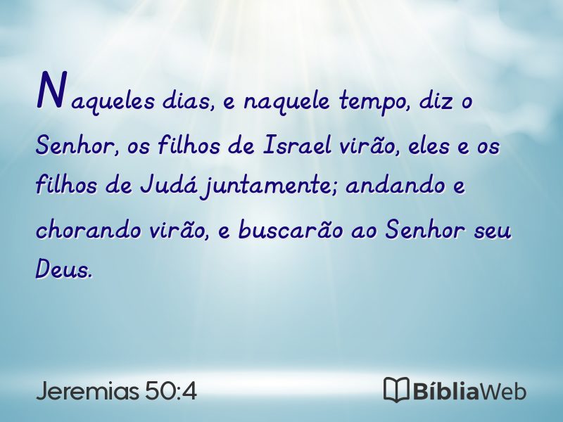 Jeremias 50:4 em imagem para compartilhar
