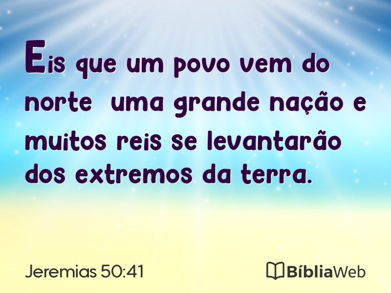 Jeremias 50:41 em imagem para compartilhar