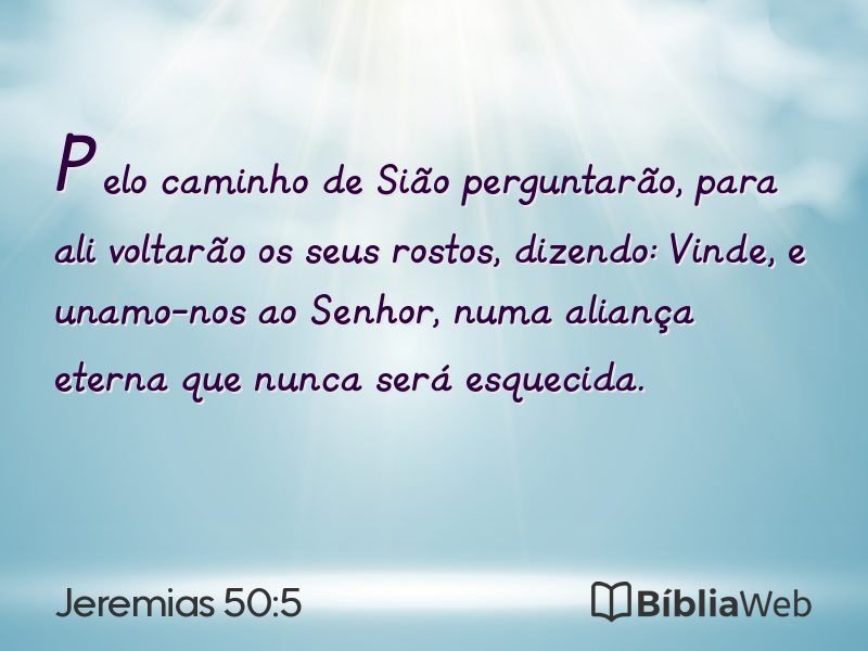 Jeremias 50:5 em imagem para compartilhar