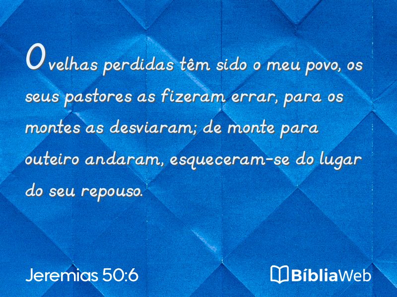 Jeremias 50:6 em imagem para compartilhar