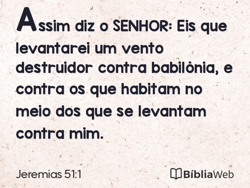 Jeremias 51:1 em imagem para compartilhar