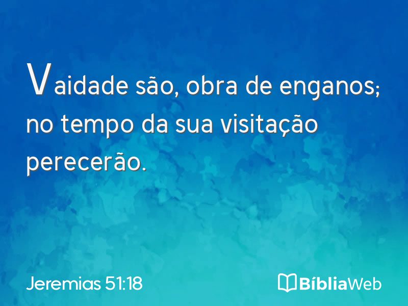 Jeremias 51:18 em imagem para compartilhar