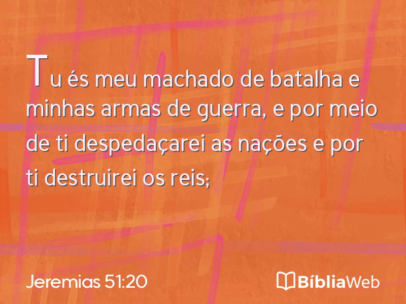 Jeremias 51:20 em imagem para compartilhar