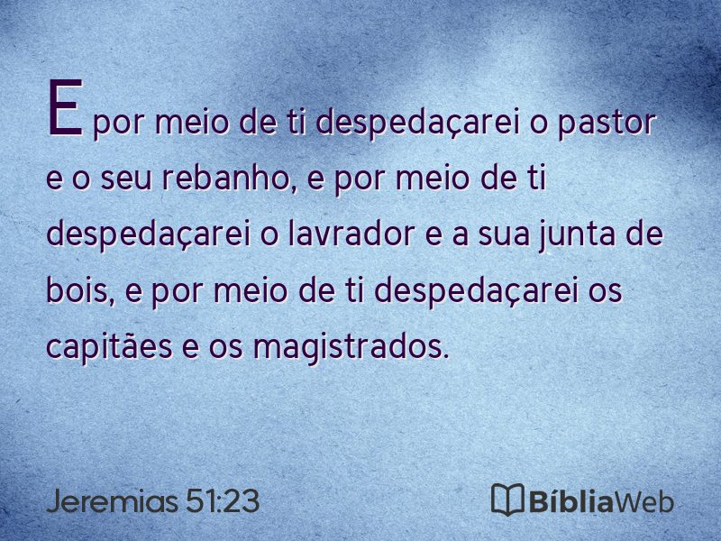 Jeremias 51:23 em imagem para compartilhar