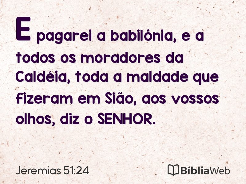 Jeremias 51:24 em imagem para compartilhar