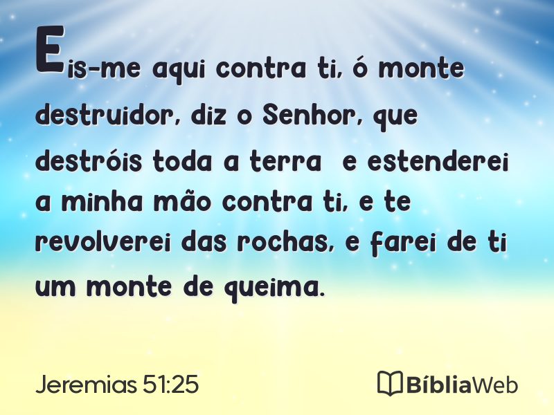 Jeremias 51:25 em imagem para compartilhar