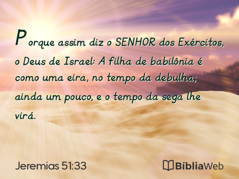 Jeremias 51:33 em imagem para compartilhar