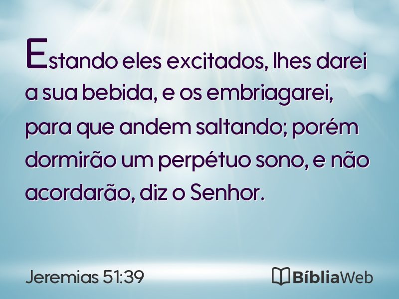 Jeremias 51:39 em imagem para compartilhar